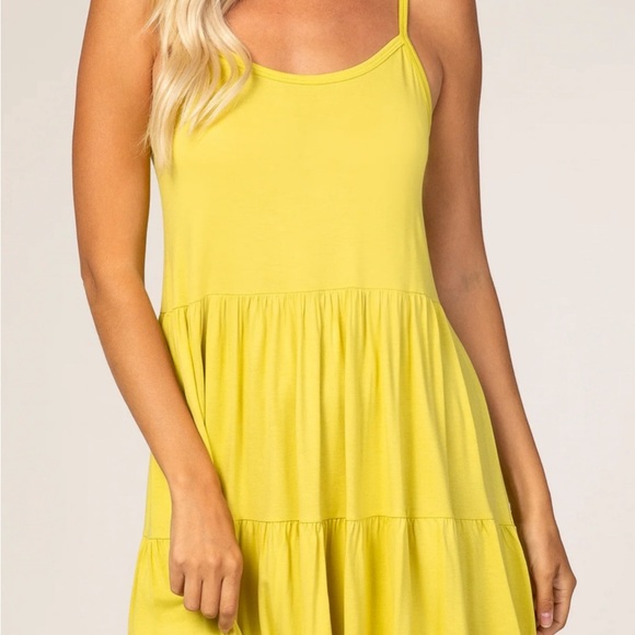 Pink blush tiered maternity dress - Picture 10 of 12